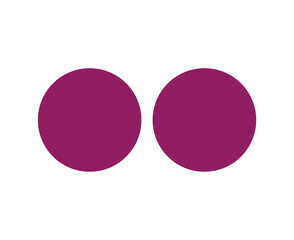 Circle Shape Symbol Purple Element Vector Graphic Design Illustration