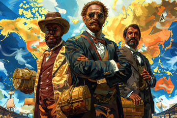 Fototapeta premium International Day for the Remembrance of the Slave Trade and its Abolition background