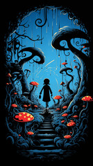 illustration of a halloween background