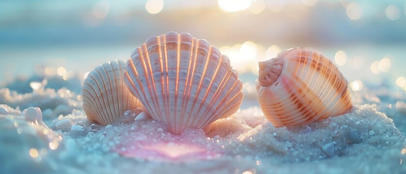 shells on the beach