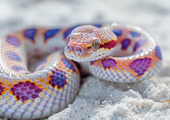 Obraz premium snake in the sand