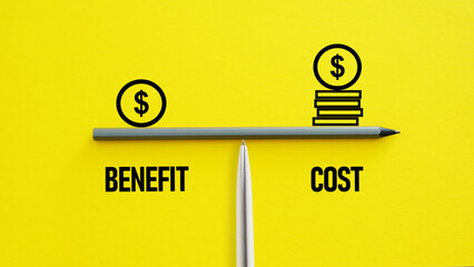 Benefit vs Cost is shown using the text