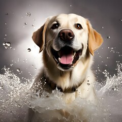 Water Splash Dog