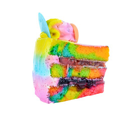 Rainbow cake transparent png