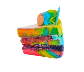 Rainbow cake transparent png