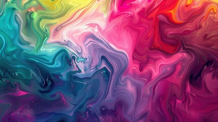 A digital painting of an abstract background with swirling patterns in vibrant colors, resembling the texture and flow found