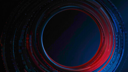 blurry circles light background in red and blue color with contrast of the greens color in the dark gradient background of the full frame blurry circle abstract background of the circles wrapped