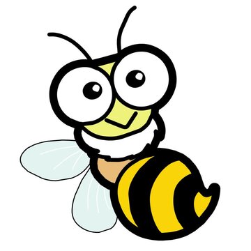 bee flat vector style motion	
