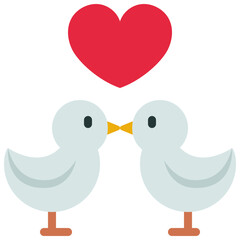 Two Love Birds Icon