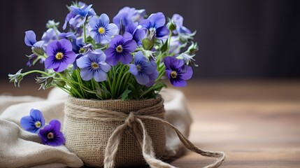 flowers in a basket