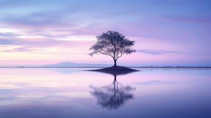 Obraz premium tree on the sea