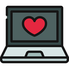 Dating Website Laptop Icon