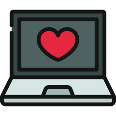 Dating Website Laptop Icon