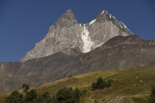 Mount Ushba, Svaneti, Caucasus, Georgia