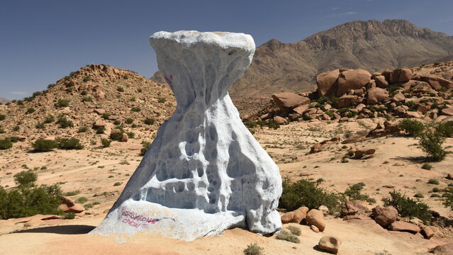 Painted Rocks in Tafraoute, Anti-Atlas, Morocco