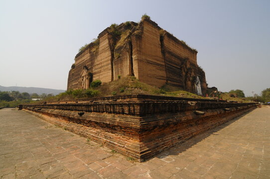Uncompleted pagoda of Mingun, near Mandalay, Sagaing District, Myanmar