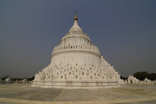 Hsinbyume Pagoda (Myatheindan Pagoda), Mingun, near Mandalay, Sagaing District, Myanmar