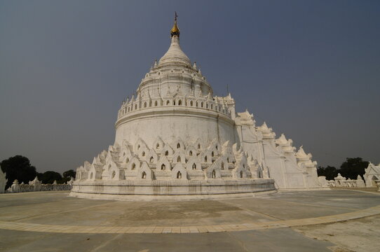 Hsinbyume Pagoda (Myatheindan Pagoda), Mingun, near Mandalay, Sagaing District, Myanmar