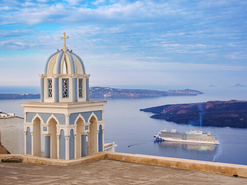 Catholic Church of Saint Mark the Evangelist, Fira, Santorini (Thira) Island, Cyclades, Greek Islands