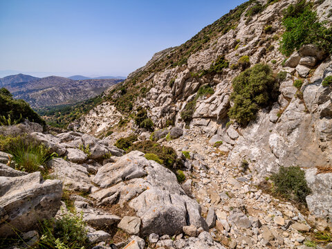 Trail to Mount Zas (Zeus), Naxos Island, Cyclades, Greek Islands