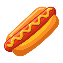 hot dog vector illustration