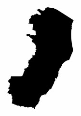 Espirito Santo State silhouette map