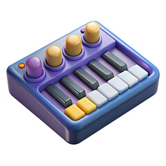 3d synthesizer with buttons