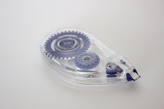 A correction tape in a white background.
