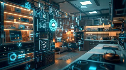 Obraz premium Technical modern room