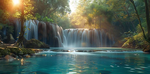 Deurstickers waterfall  © Yasir