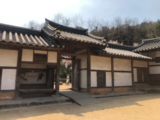 Fototapeta premium Korean traditional architectural scenery photos