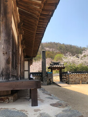 Obraz premium Korean traditional architectural scenery photos