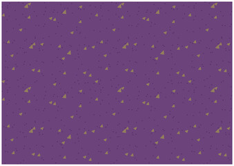 三角と点のシームレスな背景（紫）