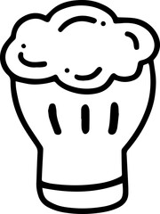 beer glass cup cartoon line doodle