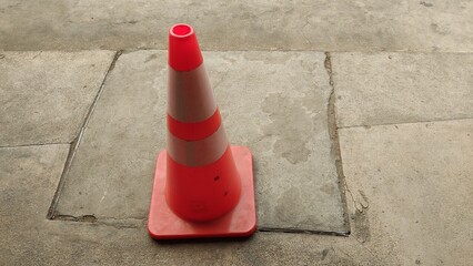 red traffic cone