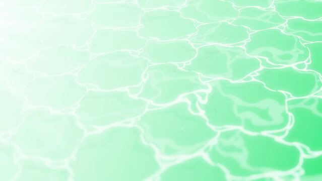 アニメ調の水面が揺らぐループ映像