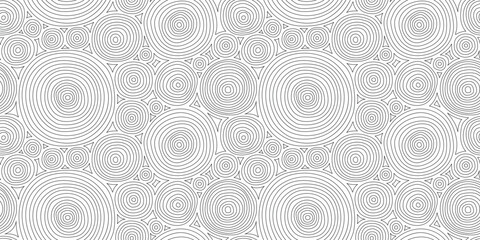 Hand drawn circles, seamless pattern, primitive vector design	
