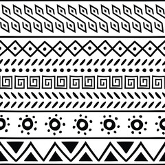 Seamless pattern, ethnic background, hand drawing, vector design	