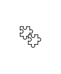 jigsaw puzzle piece icon, vector best line icon.