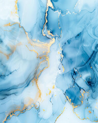Abstract Pastel Blue Marble Texture Background