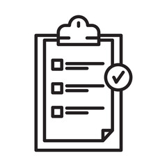 customer support check list icon