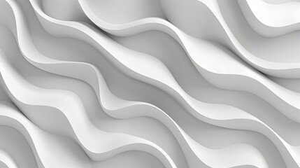 Elegant Minimalist 3D Wave Pattern for Wall Panels and Interior Design