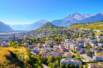 Sion, Switzerland in the Canton of Valais - 780644056