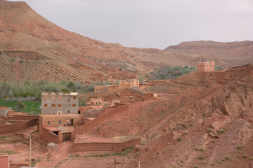 Morocco landscape on a sunny spring day