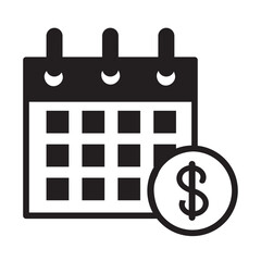 tax day pay reminder icon