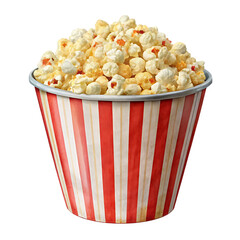 cinema food popcorn in disposable bowl