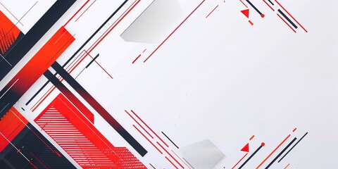 red grey black white sporty background, speed motion design with spot strip and copy space, modern minimal in cheerful and freedom energy feeling, Generative Ai