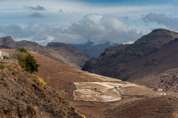 La Aldea de San Nicolas landscape. top of Gran Canaria . Gran Canaria. Canary islands