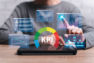 Business work from home KPI, Business targets, Organization of goals to measure evaluate specific...
