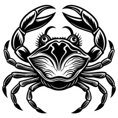 crab-head vector design 
